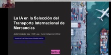 LA IA EN EL TRANSPORTE INTERNACIONAL DE MERCANCÍAS