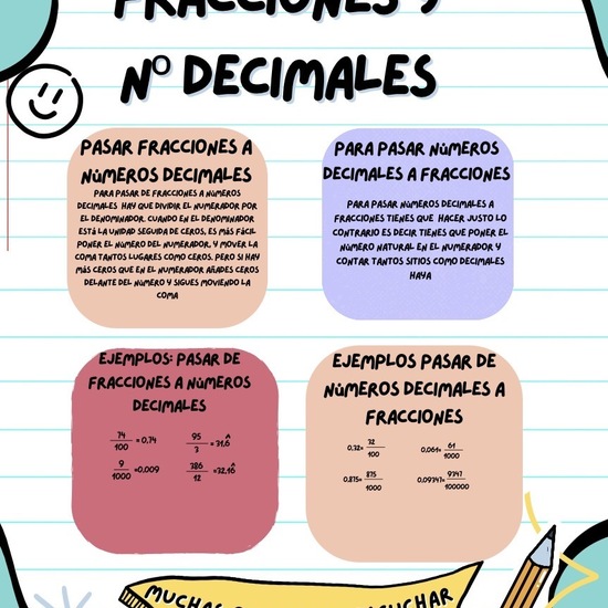 FRACCIONES Y NÚMEROS DECIMALES