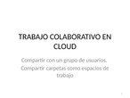 Breve guía de compartir Carpetas y Archivos en grupo en Cloud. 