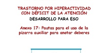 Anexo 17. Pautas para el uso de la pizarra auxiliar para anotar deberes_ESO