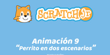 ScratchJr (Iniciación) 09-Perrito en dos escenarios