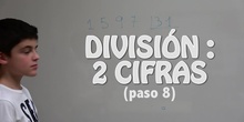 La división entre dos cifras. Paso 8A