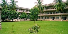 Vista de la prisión de los Khmeres Rojos, Phnom Penh, Camboya