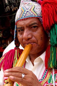 Músico andino, Perú