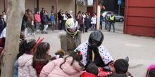 Visita de sus Majestades los Reyes Magos al colegio Luis Bello en moto 2018 21