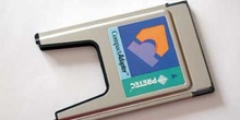 Informática, adaptador de memoria flash a pcmcia de ordenador po