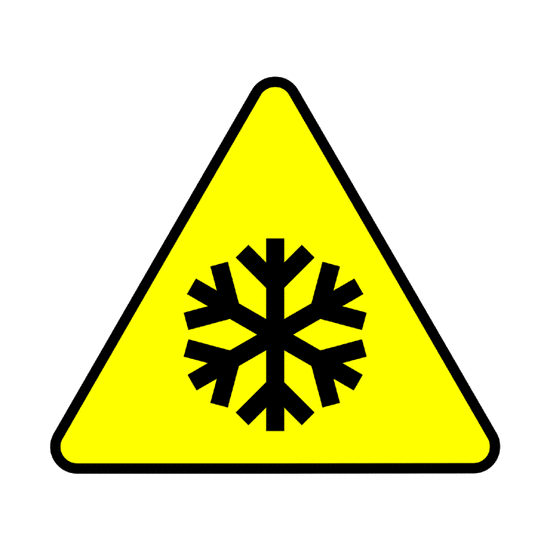 Peligro: Bajas temperaturas