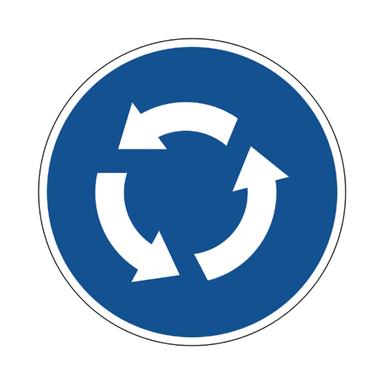 Intersección de sentido giratorio obligatorio