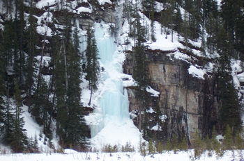 Cascada helada, Lago Louise, Parque Nacional Banff