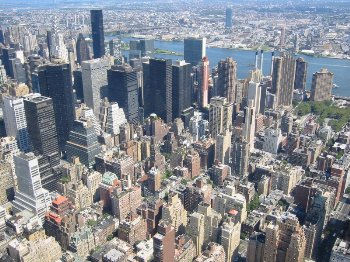 Vista aérea de Nueva York