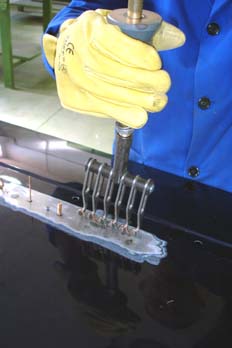 Operación de tiro con garras multiples