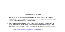 CELEBRAMOS LA PASCUA 4º