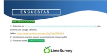 Elaborar encuestas Lime Survey
