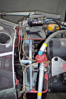 Cárter y accesorios de un motor J33