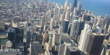 Vistas aéreas de Chicago, Estados Unidos