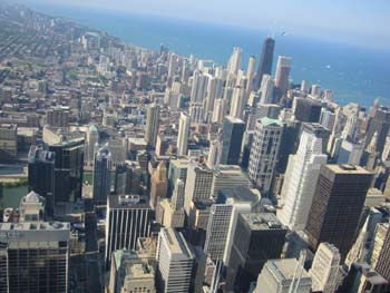 Vistas aéreas de Chicago, Estados Unidos