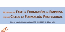 Instrucciones para el Acceso a la Fase de Formación en Empresa