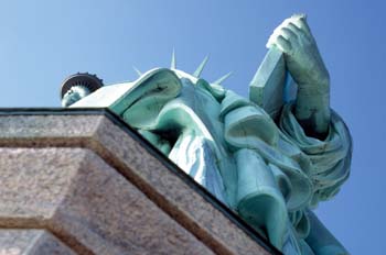 Detalle de la Estatua de la Libertad, Nueva York, Estados Unidos