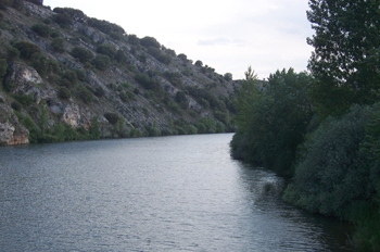 Río Duero a las afueras de Soria, Castilla y León