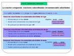 Subordinadas adverbiales propias