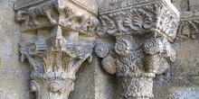 Detalles de piedra labrada de la Iglesia de Santa María de Porqu