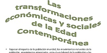 Tema 11 Transformaciones económicas y sociales de la Edad Contemporánea