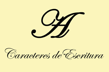 Fuente de caracteres de escritura