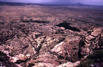 Paisaje desde Kawkaban, Yemen