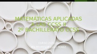Matemáticas aplicadas a CCSS II. IES Profesor Julio Pérez
