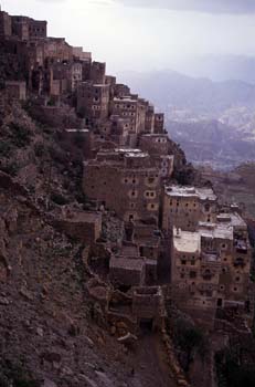Edificaciones en Kohlan, Yemen