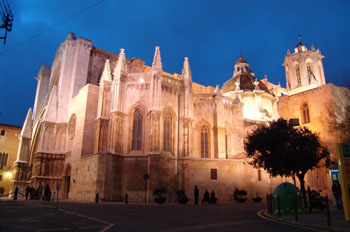 Vista nocturna, Catedral de Tarragona