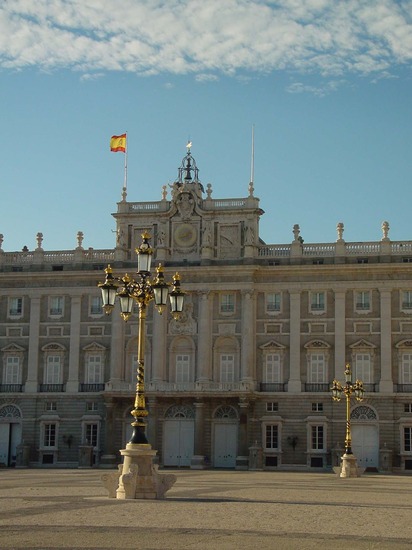 Palacio Real y plaza de la Armería en Madrid