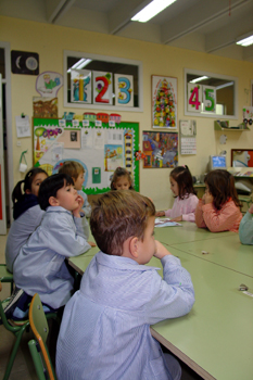 Niños en el aula