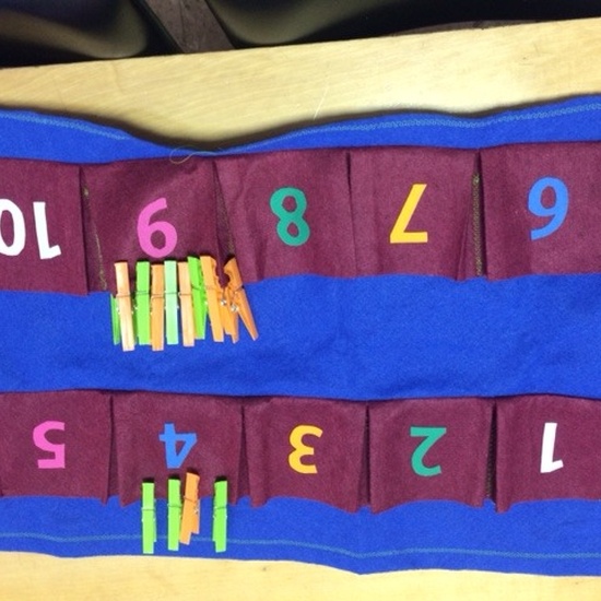 conteo bolsillos fieltro