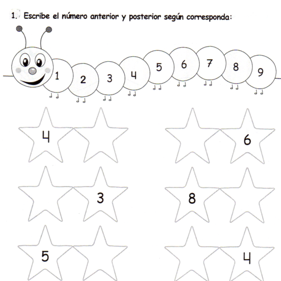 ficha anterior y posterior