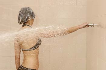 Chorros a presión: posición lateral extremidad superior derecha