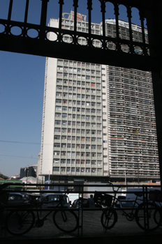 Edificio desalojado en Sao Paulo, Brasil