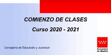 INFORMACIÓN SOBRE EL COMIENZO DEL CURSO 2020/21