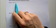 Ejemplos cálculo de función inversa