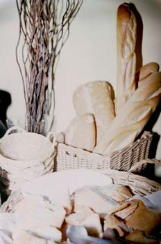 Presentación de panes en escaparate
