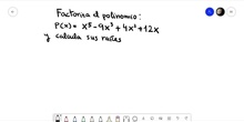 Ejemplo de factorización de un polinomio
