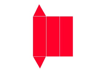 Desarrollo de un prisma trigonal