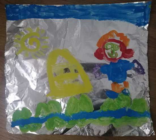 MANUALIDAD PAPEL DE ALUMINIO