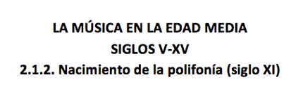 La música en la Edad Media_3. Nacimiento de la polifonia