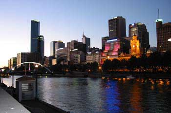 Melbourne al atardecer, Australia