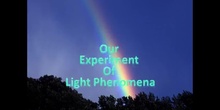 Experiment on light phenomena