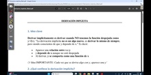 Derivación implícita. Problemas de continuidad y derivabilidad