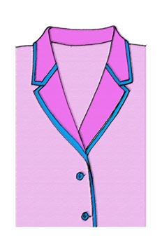 Cuello y solapas sastre con vivos