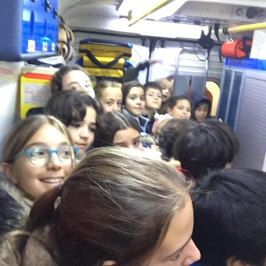 Quinto con los equipos de emergencias de las Rozas_CEIP FDLR_Las Rozas 12