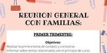 Orientaciones para una reunión general de familias